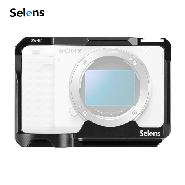 Selens Camera Kit Camera Frame Cage Stabilizer Case for Sony ZV-E1 Expansion External Accessories