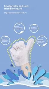 Gants jetables écologiques non tissés désodorisants sans rinçage, à mâcher, en sachet individuel, pour un nettoyage en profondeur, doux et confortables pour chats - Product Image 5