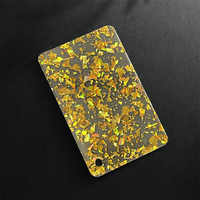 Vente en gros 3mm 1220*2440mm Feuille acrylique coulée Feuille acrylique en plastique à motifs de marbre Chunky Glitter
