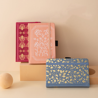 Carnets A6 à pois vierges personnalisés à couverture rigide pour les étudiants Cahier Journal en cuir PU Carnet de notes de bureau mignon de taille mini