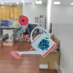 Impermeabile PVC resistente PET <span class=keywords><strong>natura</strong></span> fiori fiori simpatici cane gatto adesivi <span class=keywords><strong>murali</strong></span> per camera da letto soggiorno - Product Image 6