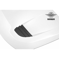 Capot ventilé en fibre de carbone sèche, finition blanc primer SQ-V3, compatible avec BMW M2 G87 Série 2 G42 2023+, moulé par compression en métal.