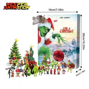 HESPER Calendario de Adviento de Navidad con 17 Estilos, Caja Misteriosa Sorpresa, Colección de Adornos Decorativos de PVC, Regalos - Product Image 2