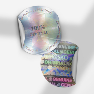 Per argento/oro codice di vetro cosmetici a prova di manomissione tracciabile personalizzato Die taglio ologramma adesivo per la protezione del marchio - Product Image 4