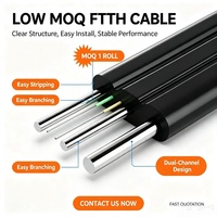 Logistics Ready Stock Approved Butterfly Shaped FTTH Drop Cable G.652 Fiber PVC Material High Tensile ISP Solutions Aerial Pre