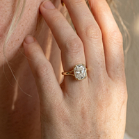 Bague ajustable MOR17 3CT VVS en moissanite taille coussin, en argent sterling 925, solitaire, pour fiançailles et mariage