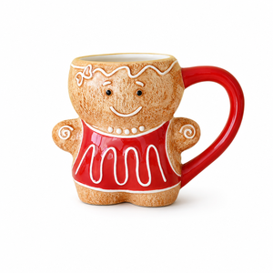 <span class=keywords><strong>Taza</strong></span> de Cerámica Personalizada con Diseño de Hombre de Jengibre Navideño, 16 oz, <span class=keywords><strong>para</strong></span> Sublimación, Regalo Navideño - Product Image 3