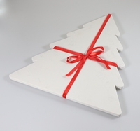 Assiette à steak COSEN en marbre noir et blanc de luxe, écologique, forme d'arbre de Noël moderne, planche à découper durable pour le fromage, pour la salle à manger