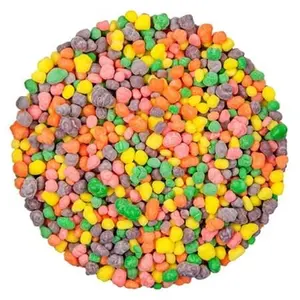 United States Hot Sale Bulk Sour Sweets Mixed Fruit-flavored Clusters Gummy Mini Chewy Crunchy Shell Soft And Crispy Chewy Candy