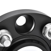 Entretoises de roue en alliage d'aluminium Embers, finition noire, PCD 5x115, CB 71.6, M14x1.5, épaisseur 15-35mm, 300 300C SRT8 Kia Amanit