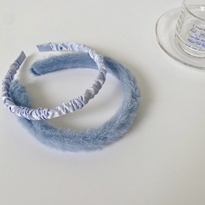 Kleine-<span class=keywords><strong>Diadema</strong></span> blanca coreana para niña, accesorios de lana para el cabello, horquilla a presión - Product Image 4