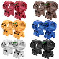 WESTHUNTER WH201M Supports de lunette réglables en hauteur et en angle de 20 mm, compatibles avec les anneaux optiques de 25,4 mm et 30 mm, pour viseurs télescopiques, avec niveau à bulle