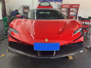 Kits de carrocería de fibra de carbono seca estilo OEM, alerón de parachoques delantero, montaje de entrada de aire para <span class=keywords><strong>Ferrari</strong></span> SF90 - Product Image 6