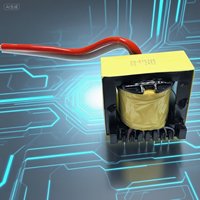Transformateur de puissance monophasé haute fréquence à bobinage en cuivre EC5457 de haute qualité, bobine 100V à 240V