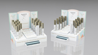 Présentoir de parfum sur pied en acrylique personnalisé pour la vente en gros, options de couleur personnalisées, conforme ROHS
