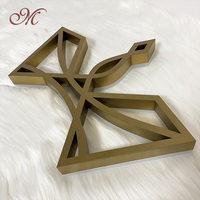 Lettres murales en acier inoxydable doré personnalisées, logo 3D, enseigne personnalisée pour devanture de magasin, enseigne en métal avec logo d'entreprise, enseigne publicitaire murale