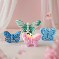 3d Nieuw Ontwerp Vlinder Vorm Siliconen Kaars Mal Aromatherapie Hars Gips Home Decor Kaars Mallen Voor Valentines Geschenken