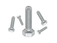 Baut Hexagonal Baja Karbon Galvanis Celup Panas M10x35 Grade 8.8, Pengikat Tugas Berat untuk Perakitan Peralatan Industri