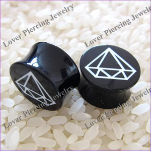 [في...] للبيع بالجملة ، مقابس الأذن المزدوجة ذات الشرارة العالية من الأكريليك ، مقابس الأذن ذات الجودة العالية - Product Image 6