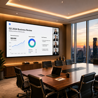 Mur vidéo LED couleur pleine LEDTAO 100-550cd pour intérieur, pixels de 1,5 mm, avec fréquence de rafraîchissement de 3840 Hz pour salles de conférence et publicité