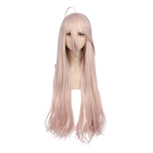 Perruque synthétique rose clair Ainizi 90 cm, Danganronpa: Trigger Happy Havoc, rôle d'<span class=keywords><strong>Iruma</strong></span> Miu, perruque de cosplay pour femmes - Product Image 1