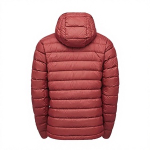 Vestes matelassées imperméables en cuir de veau avec capuche fantaisie en fourrure de castor pour hommes, manches longues, chaudes, prix de gros, OEM - Product Image 6