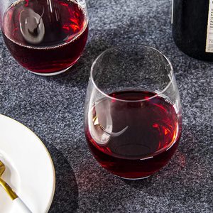 Bicchieri da vino senza stelo da 15 once bicchieri da vino <span class=keywords><strong>in</strong></span> cristallo trasparente lavabili <span class=keywords><strong>in</strong></span> lavastoviglie bicchiere da vino Standard con bordo liscio - Product Image 6
