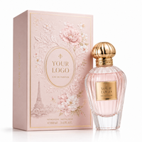 Flacon de parfum de niche Firdaus Designer, emballage de parfum en verre de luxe avec bouchon unique et décoration personnalisée