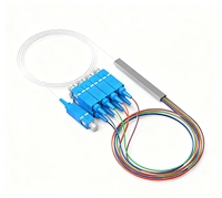 FTTH Mini Tube Fiber PLC Splitter con 1 X8 Way SC/UPC Connector Cables de comunicación Producto