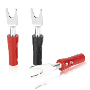 RASANTEK OEM ODM Hi-end динамик штекер HIFI U/Y посеребренный лопатка банановый разъем динамик Hi-Fi аудио разъем - Product Image 1