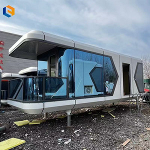 Smart Capsule Hotel Cabin Préfabriqué Modulaire Portable Pod House Conception personnalisée pour <span class=keywords><strong>la</strong></span> <span class=keywords><strong>location</strong></span> Airbnb, les parcs touristiques et le <span class=keywords><strong>camping</strong></span> de montagne - Product Image 1