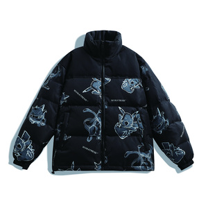 Anszktn thời trang phổ biến vài quái vật thời trang ra khỏi đường phố người đàn ông xuống áo khoác - Product Image 5