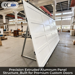 Porte sectionnelle isolée LIXON DOOR en alliage d'aluminium sur mesure, grain de bois, résistante à la rouille, pour projets de bâtiments résidentiels - Product Image 2