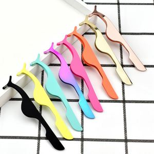 Private Label Stainless Steel Mink Eyelash Extension Tweezers With Your Own logo Rose Gold Eyelash Tweezer - Product Image 4