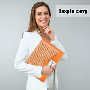 PVC zarflar 10 renk şeffaf belge etiketleri ile plastik dosya klasörleri A4 mektup boyutu etiket cep tutucu belge çantası - Product Image 6