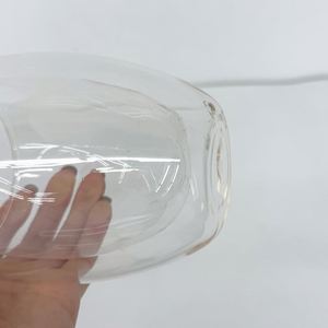Pre-drilled Snow Globe Insulated Heat Resistant Borosilicate 8oz 12oz 15oz Glass Coffee <b>Cups</b> for Latte, <b>Espresso</b>, Americano - Product Image 3