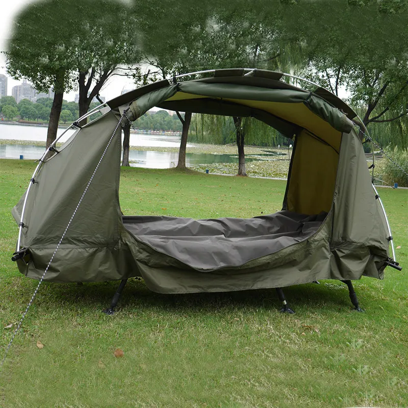 Proluxe Marching Bed Gemakkelijk Open Dubbele Lagen Waterdicht Uit De Grond Camping Tent Opvouwbare Outdoor Slaapbed Tenten Vissen Stoel