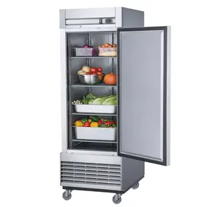 Dukers 750 L不锈钢冰箱单门豪华商用厨房立式冰箱