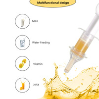Seringue orale sans BPA pour bébé en silicone et compte-gouttes pour médicaments Sucette douce essentielle pour bébé pour l'alimentation du jus d'eau de médecine