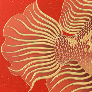 Décoration de <span class=keywords><strong>salon</strong></span>, peinture murale en métal artisanal en laiton et bois de noyer, adaptée à la décoration haut de gamme dans les maisons et les hôtels - Product Image 6