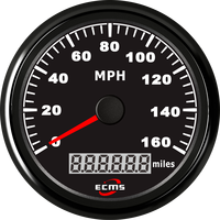 Nuevo Velocímetro GPS Blanco de 85 mm, 9-32 V, Señal GPS de 0-160 MPH, Serie ECMS ECP para Embarcaciones, Barcos y Yates, Resistente al Agua IP67