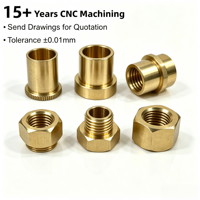 Pièces en acier inoxydable et en laiton usinées CNC de haute précision, tournage et fraisage CNC personnalisés pour l'usinage de pièces de rechange métalliques industrielles OEM