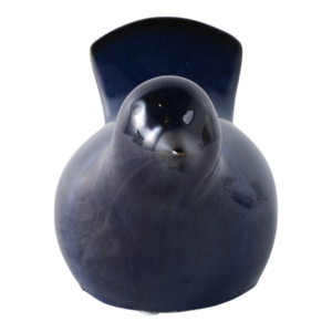 Statua di Uccello in Ceramica Smaltata Blu 5 Pollici Ornamento Decorativo per Casa e Giardino - Product Image 3