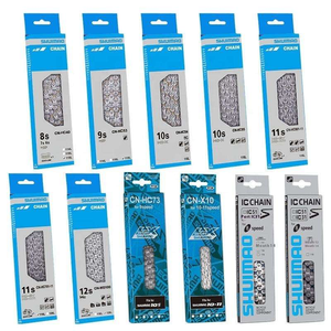 Chaîne de vélo 8 <span class=keywords><strong>vitesses</strong></span>, <span class=keywords><strong>9</strong></span> <span class=keywords><strong>vitesses</strong></span>, 10 <span class=keywords><strong>vitesses</strong></span>, 11 <span class=keywords><strong>vitesses</strong></span>, 12 <span class=keywords><strong>vitesses</strong></span> pour VTT et vélo de route - Chaîne à fixation par crochets et boucles - Product Image 2