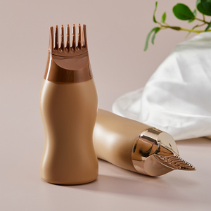 Grosir isi ulang botol plastik coklat 170ml dengan sisir aplikator untuk sampo pewarna rambut dan alat penata Pengeluaran Minyak Salon - Product Image 2