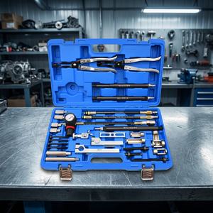 Kit d'outils d'installation et <span class=keywords><strong>de</strong></span> démontage des joints <span class=keywords><strong>de</strong></span> <span class=keywords><strong>tige</strong></span> <span class=keywords><strong>de</strong></span> soupape 30 pièces, sans démontage <span class=keywords><strong>de</strong></span> <span class=keywords><strong>la</strong></span> culasse, pour <span class=keywords><strong>la</strong></span> réparation <span class=keywords><strong>de</strong></span> <span class=keywords><strong>la</strong></span> consommation d'huile du moteur BMW - Product Image 1
