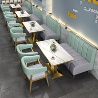 Meubles de restaurant modernes, banquettes en cuir, canapés et chaises, ensembles de tables pour usage commercial