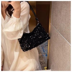 Fashion Womens Sparkly Sequin <strong>Silver</strong> Purse Shoulder Bag Evening Handbags Glitter Hobo Bag <strong>Clutch</strong> for Party Prom Club Wedding - Product Image 4