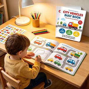 Libro de Actividades para Niños Pequeños, Libro Sensorial Montessori, Libro de Juegos de Roles para Niños, Juguete Educativo Temprano - Product Image 5