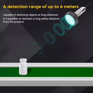 جهاز استشعار بالموجات فوق الصوتية تناظري 4-20ma 0-10V RS485 مع نطاق كشف 6 أمتار لمستوى الماء والسائل والكشف عن الأجسام - Product Image 5